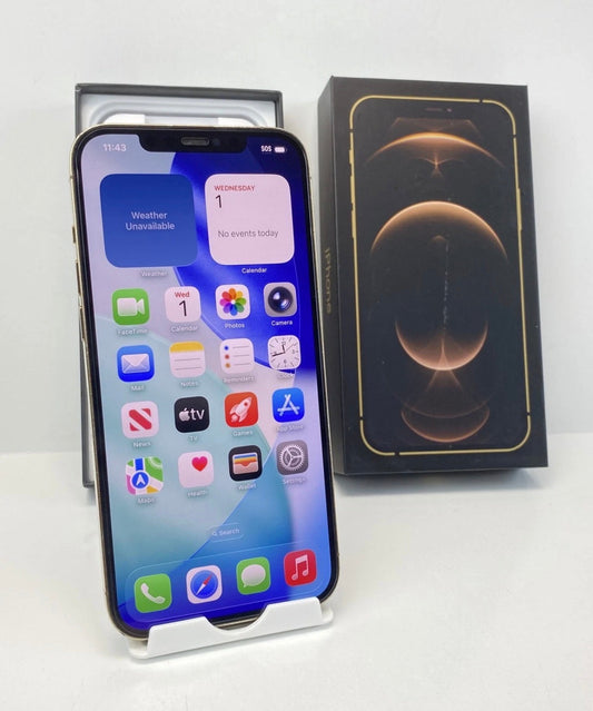 Apple iPhone 12 Pro Max A2342 128GB Gold! Factory Unlocked! 96% battery health!